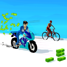 雪地摩托特技最新版(money race 3d)
